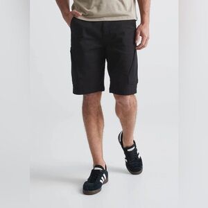 DUER Black Performance Cargo Shorts - Size 34